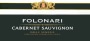 Folonari Cabernet Sauvignon 2014 Front Label