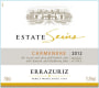 Errazuriz Estate Carmenere 2012 Front Label
