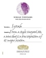 Errazuriz Single Vineyard Syrah 2010 Front Label