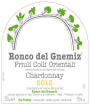 Ronco del Gnemiz Chardonnay 2012 Front Label
