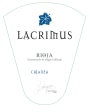 Rodriguez Sanzo Lacrimus Crianza 2012 Front Label