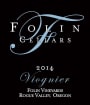 Folin Cellars Viognier 2014 Front Label