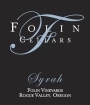 Folin Cellars Syrah 2012 Front Label