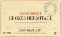 Alain Graillot Crozes-Hermitage La Guiraude 2013 Front Label