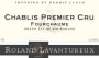 Roland Lavantureux Chablis Fourchaume Premier Cru 2013 Front Label