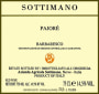 Sottimano Barbaresco Pajore 2009 Front Label