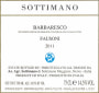 Sottimano Barbaresco Fausoni 2011 Front Label