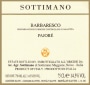 Sottimano Barbaresco Pajore 2013 Front Label