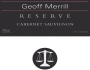 Geoff Merrill Reserve Cabernet Sauvignon 2008 Front Label