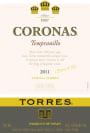 Familia Torres Coronas Tempranillo 2011 Front Label