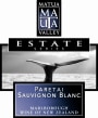 Matua Paretai Sauvignon Blanc 2012 Front Label