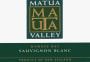 Matua Hawkes Sauvignon Blanc 2006 Front Label