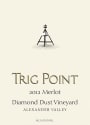 Trig Point Diamond Dust Vineyard Merlot 2012 Front Label