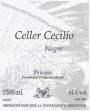 Celler Cecilio Priorat Negre 2015 Front Label