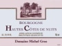 Domaine Michel Gros Hautes Cotes de Nuits Rouge 2009 Front Label