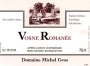 Domaine Michel Gros Vosne-Romanee 2010 Front Label