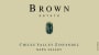 Brown Estate Chiles Valley Zinfandel 2009 Front Label