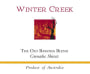 Winter Creek The Old Barossa Blend 2010 Front Label