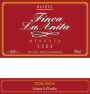 Finca La Anita Malbec 2006 Front Label