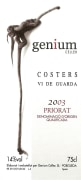 Genium Cellar Priorat Costers 2003 Front Label
