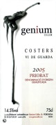 Genium Cellar Priorat Costers 2005 Front Label