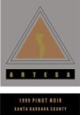 Artesa Santa Barbara Pinot Noir 1999 Front Label