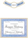 Chartron et Trebuchet Bourgogne Blanc 2012 Front Label