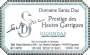 Domaine Santa Duc Gigondas Prestige des Hautes Garrigues 2009 Front Label