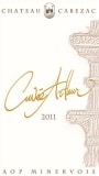 Chateau Cabezac Minervois Cuvee Arthur 2011 Front Label