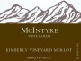 McIntyre Kimberly Vineyards Merlot 2009 Front Label