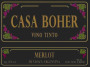 Rosell Boher Casa Boher Merlot 2003 Front Label