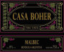 Rosell Boher Casa Boher Malbec 2003 Front Label