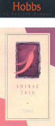 Hobbs Shiraz 2010 Front Label