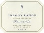 Craggy Range Winery Te Muna Road Vineyard Pinot Noir 2009 Front Label
