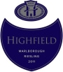 Highfield Marlborough Riesling 2011 Front Label