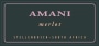 Amani Merlot 2010 Front Label