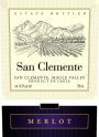 San Clemente Maule Valley Merlot 2009 Front Label