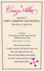 Cruz Alta Reserve Cabernet Sauvignon 2014 Front Label