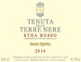 Tenuta delle Terre Nere Etna Rosso Santo Spirito 2014 Front Label