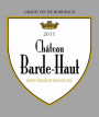 Chateau Barde-Haut Saint-Emilion Grand Cru 2011 Front Label