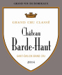 Chateau Barde-Haut Saint-Emilion Grand Cru 2014 Front Label