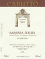 Cabutto Barbera d'Alba Superiore 2001 Front Label