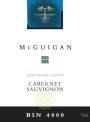 McGuigan Brothers Bin 4000 Cabernet Sauvignon 2005 Front Label