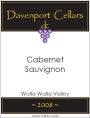 Davenport Cellars Cabernet Sauvignon 2008 Front Label