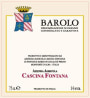 Cascina Fontana Barolo 2009 Front Label