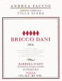 Villa Giada Barbera d'Asti Superiore Nizza Bricco Dani 2006 Front Label