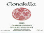 Clonakilla Shiraz-Viognier 2005 Front Label