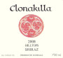 Clonakilla Hilltops Shiraz 2008 Front Label