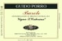 Guido Porro Vigna Santa Caterina Barolo 2009 Front Label