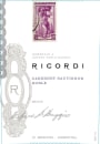 RPB Wines Ricordi Cabernet Sauvignon Roble 2012 Front Label
